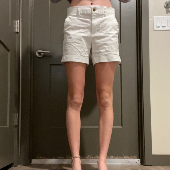 white mid length shorts - Picture 1 of 1